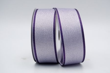 Фиолетовая и светло-фиолетовая блестящая атласная лента_K1772-704